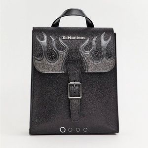 Dr Martens Flame Superstar Glitter Black Rare Mini backpack